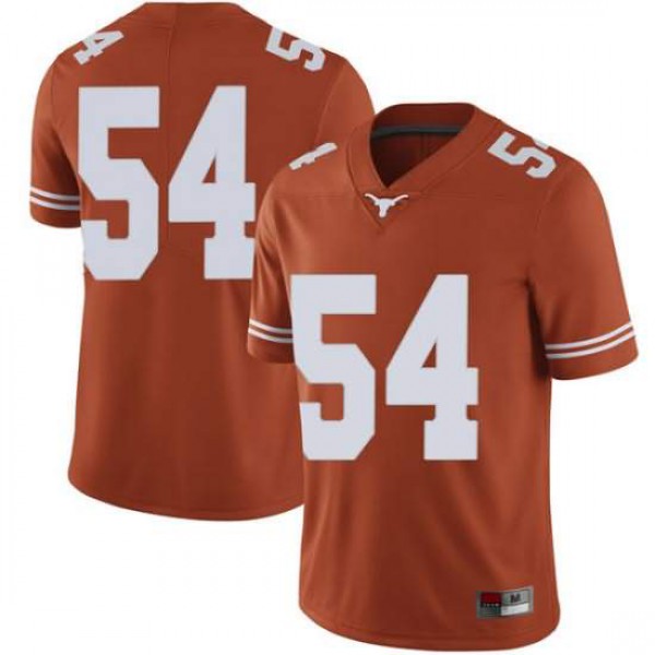 Men's Texas Longhorns #54 Justin Mader Limited Football Jersey Orange